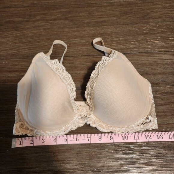 Natori Feathers Contour Underwire Plunge Bra 36DD - Picture 3 of 13